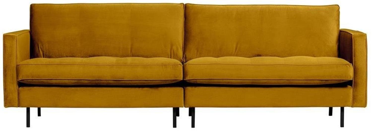 Sofa Rodeo Classic 3 Sitzer Samt, Ocker Bild 1