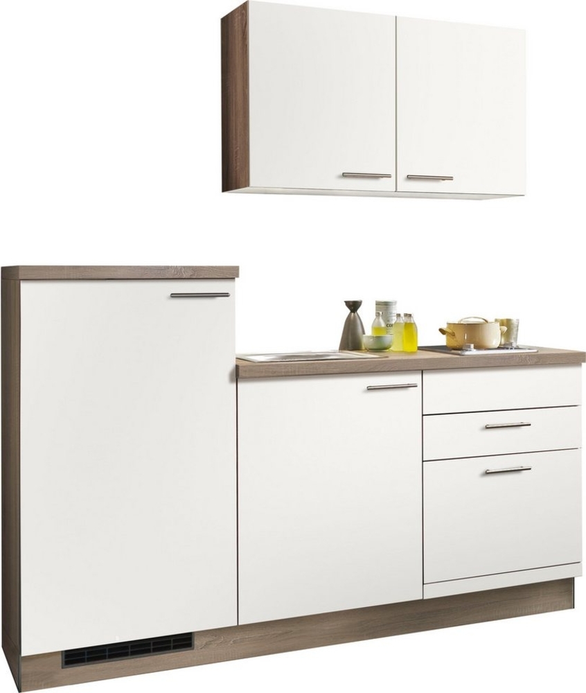 KOCHSTATION Küchenzeile "KS-Kapro", vormontiert, mit E-Geräten, Stellbreite 180 cm Bild 1