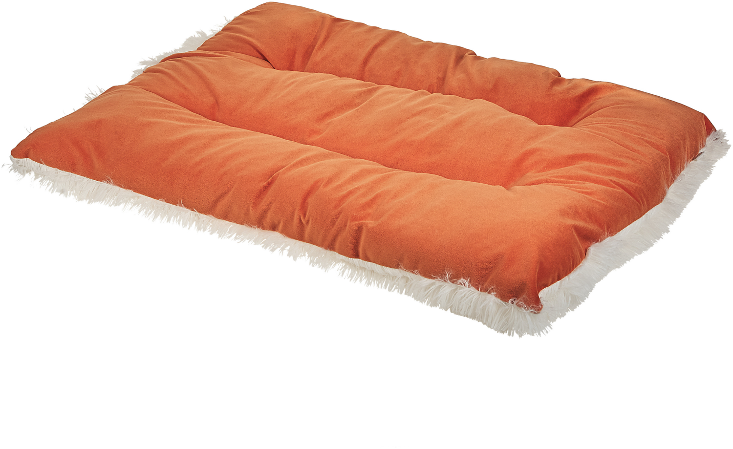 Tierbett ERGANI Samtstoff Orange Bild 1