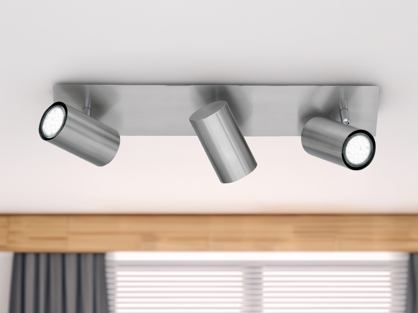 Trio Marley Deckenleuchte 35W, GU10, Nickel matt (802400307) Bild 1