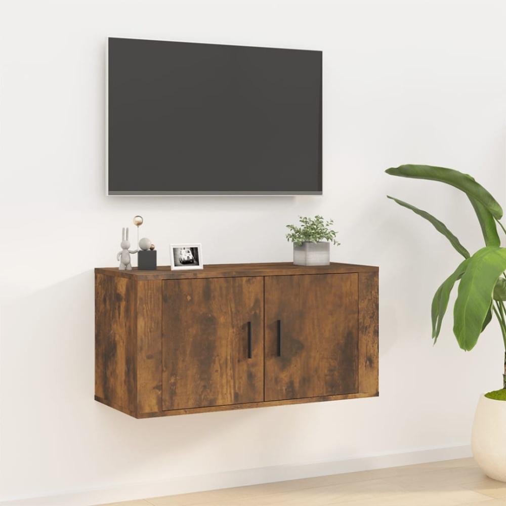 vidaXL TV-Wandschrank Räuchereiche 80x34,5x40 cm 816629 Bild 1