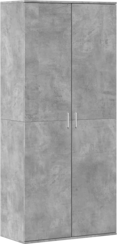 vidaXL Schuhschrank Betongrau 80x39x178 cm Holzwerkstoff 3276675 Bild 1