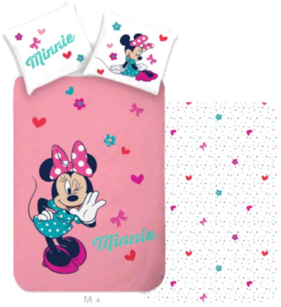 Disney Minnie Mouse Babybettwäsche Minnie Mouse Babybettwäsche "Zauberhafte Minnie" in Rosa, 100% Baumwo Bild 1