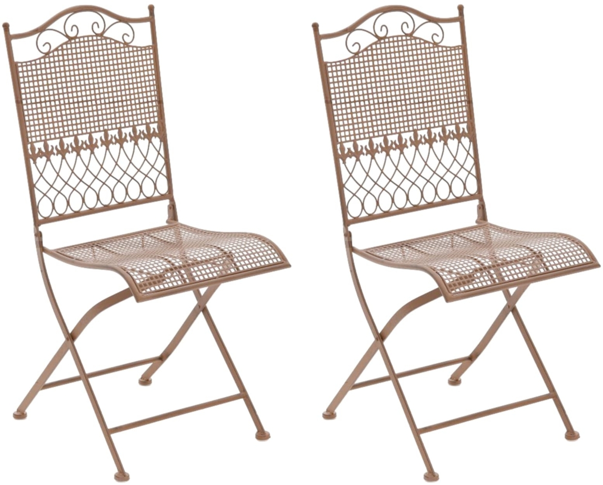 CLP 2er Set Gartenstühle Kiran,antik braun Bild 1