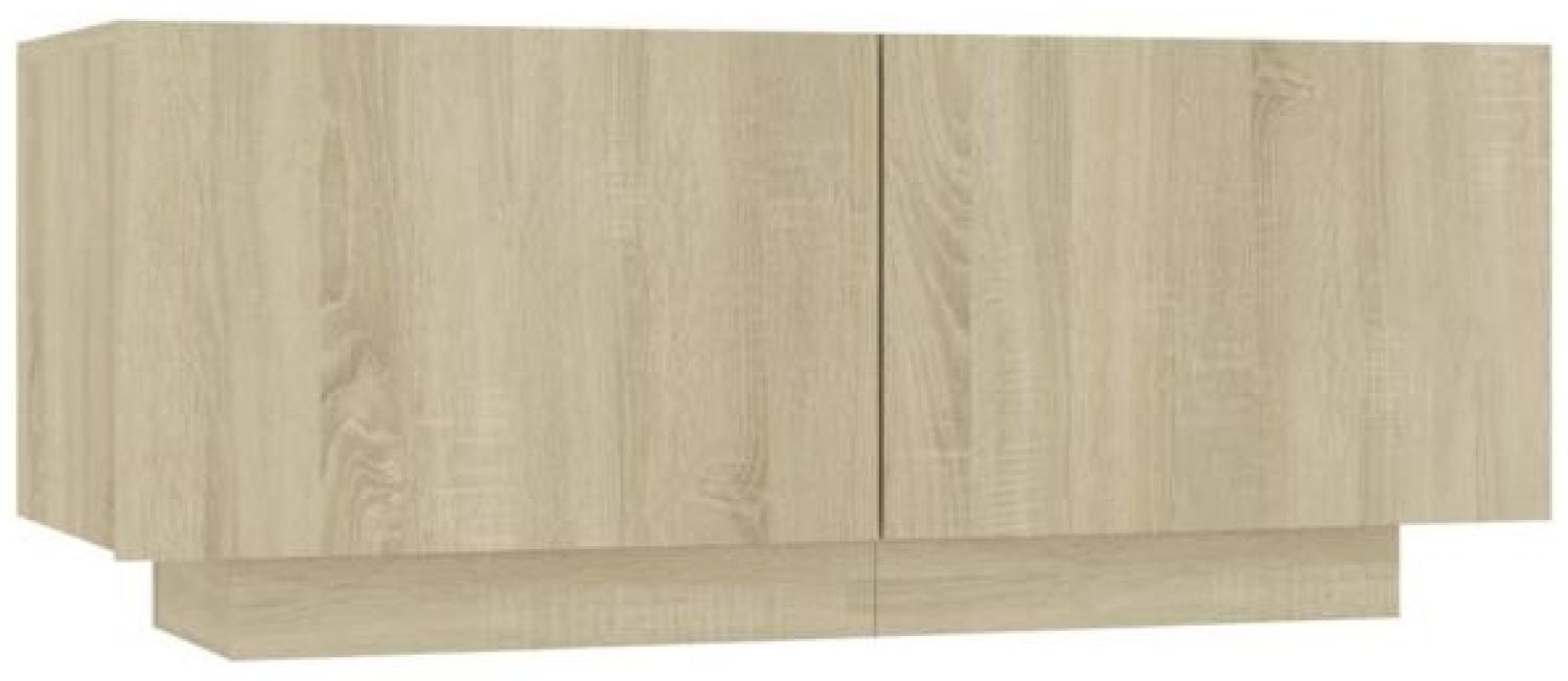 vidaXL Nachttisch Sonoma-Eiche 100x35x40 cm Holzwerkstoff 3082768 Bild 1