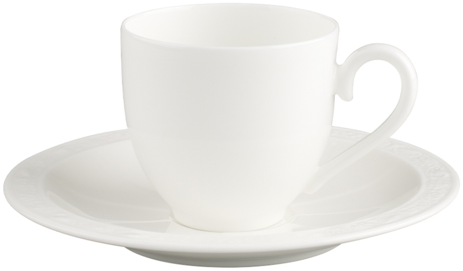 Villeroy & Boch White Pearl Espressotasse mit Untertasse 70 ml - DS Bild 1