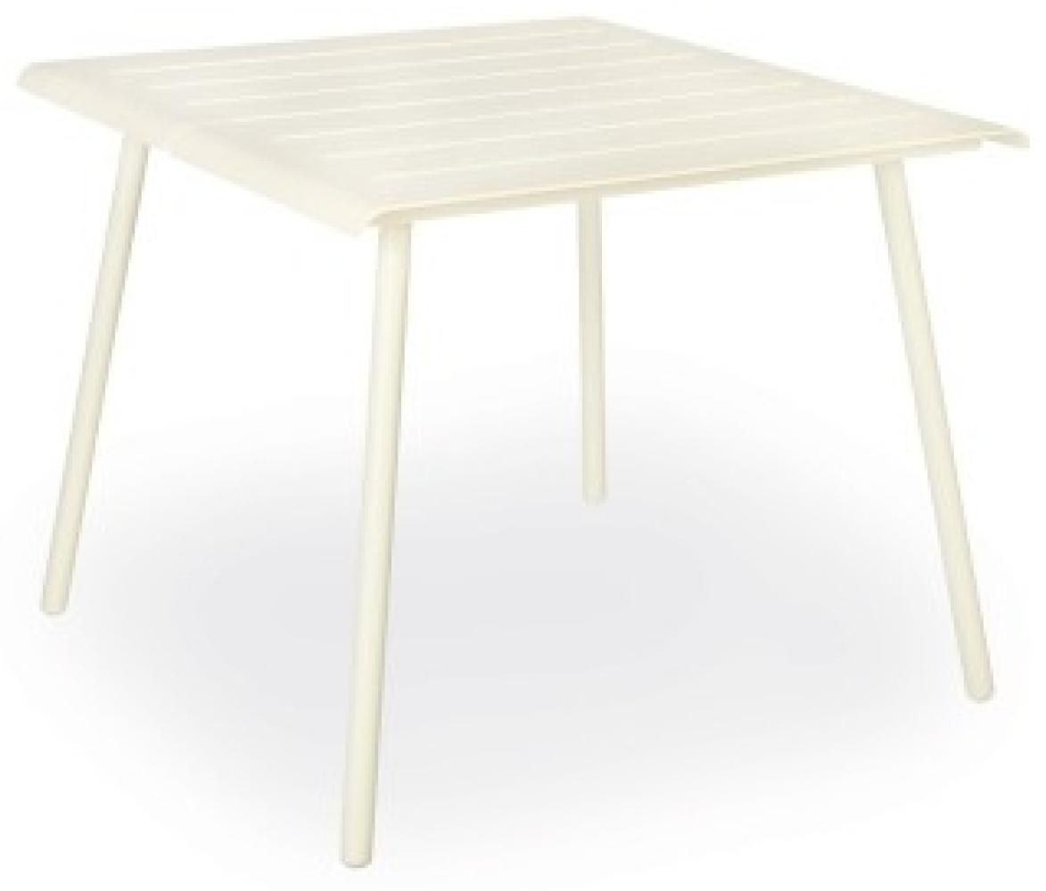 Vapio Outdoortisch Aluminium 90x90x74 cm Creme Bild 1