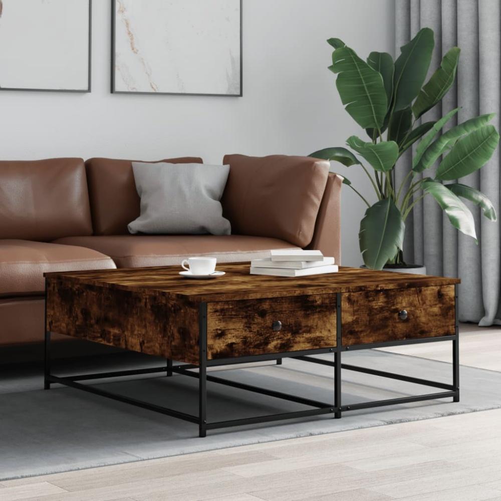 vidaXL Couchtisch Räuchereiche 100x99x40 cm Holzwerkstoff 835296 Bild 1