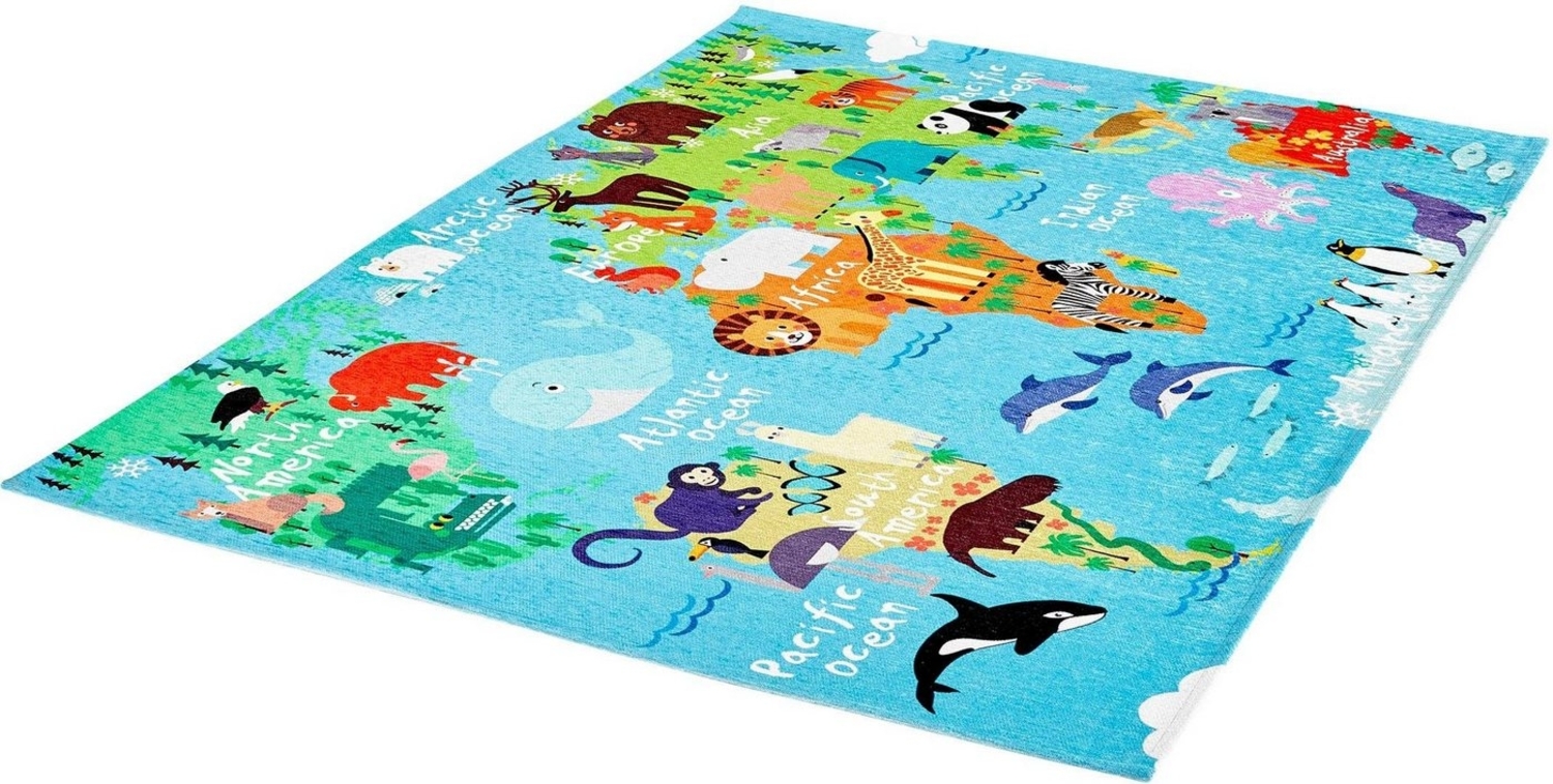 Obsession Teppich Torino Kids 233 Weltkarte 160x230 cm Bild 1