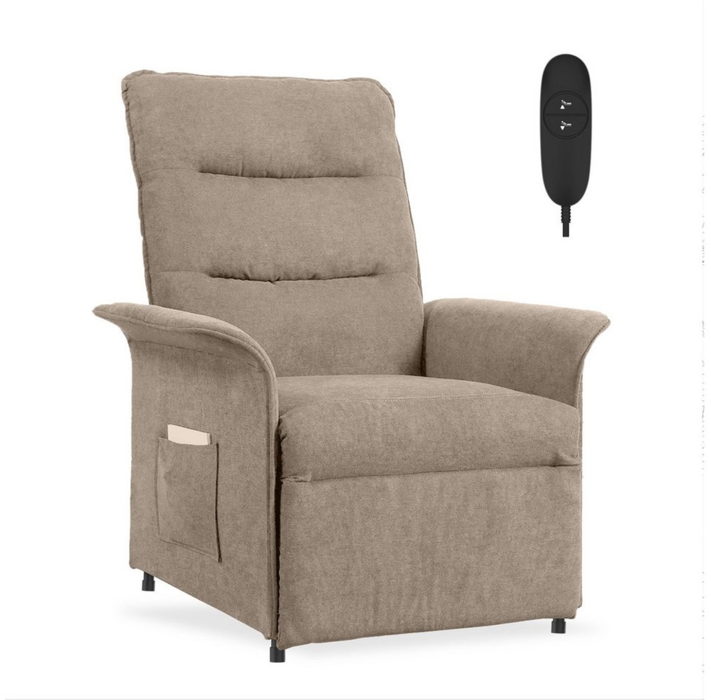 FLEXISPOT Sessel Elektrisch verstellbarer Relaxsessel, Liegesessel, Fernsehsessel (Relax Sessel, ergonomisch), 125° -160° verstellbare Rückenlehne, Dunkelgrau/Hellgrau/Beige Bild 1