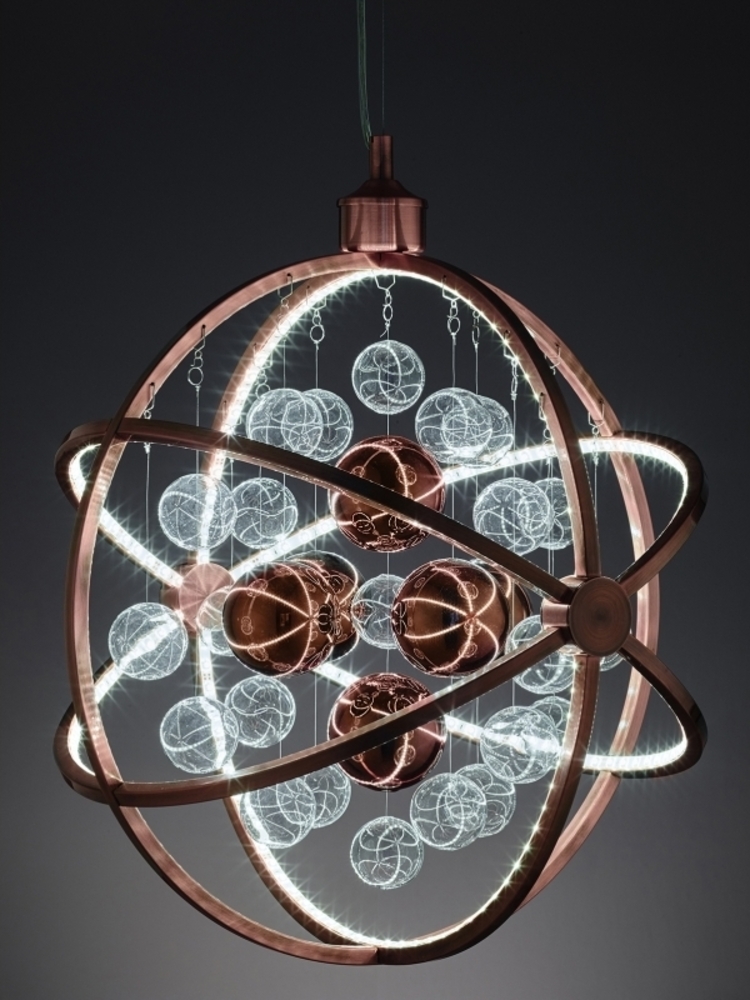 LOFTLAMPE GALAXY LED DÆMPBAR KOBBER BØRSTET Bild 1