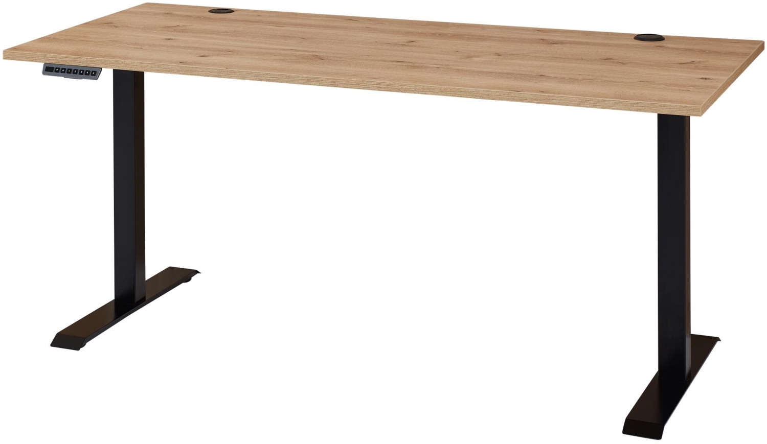 Höhenverstellbarer Schreibtisch SONOS Old Artisan Eiche - 160 x 77 cm Bild 1