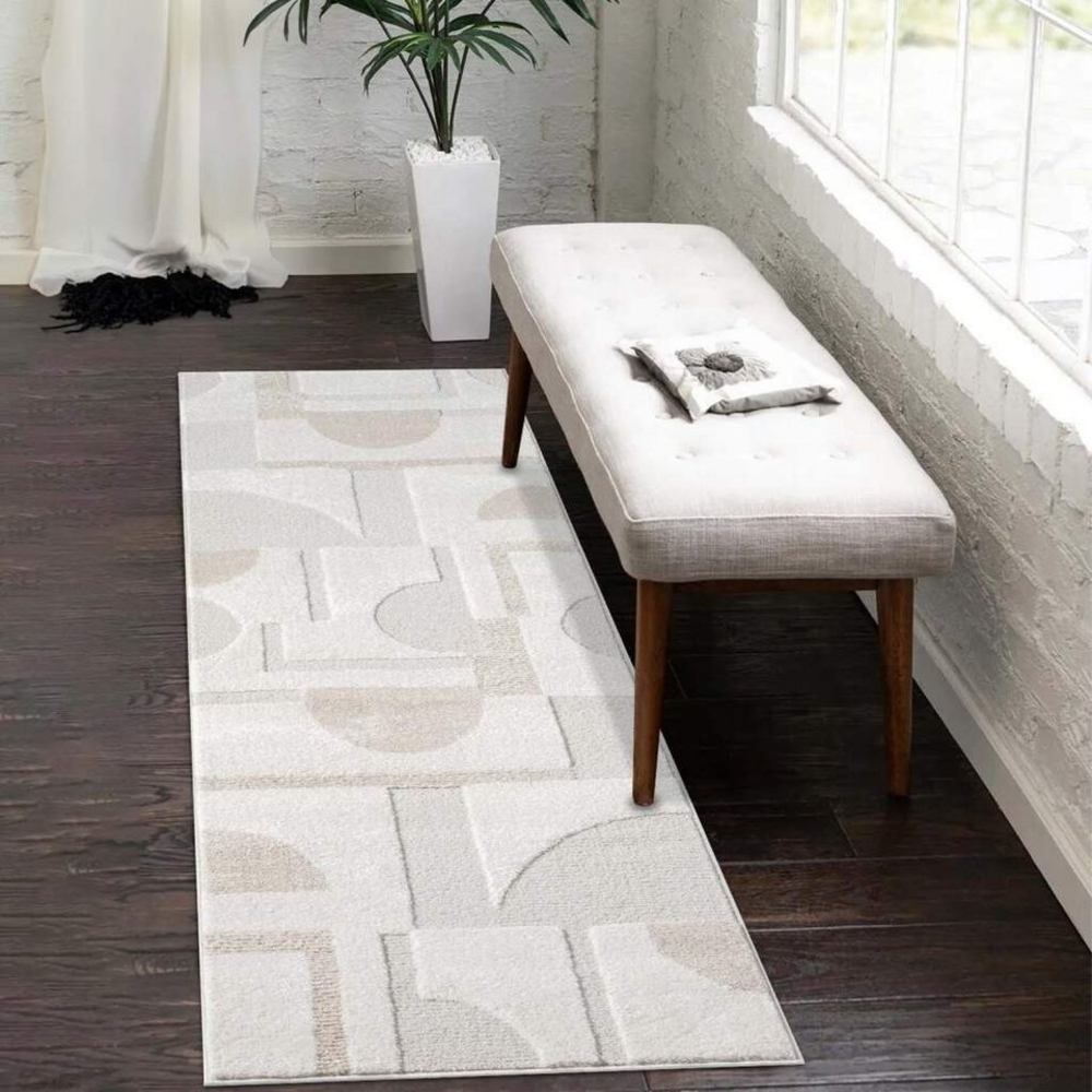 Carpet City Teppich LOUNGE 9992, rechteckig, Höhe: 15 mm, Kurzflor-Teppich Modern, Hoch-Tief-Struktur, Wohnzimmer, Schlafzimmer Bild 1