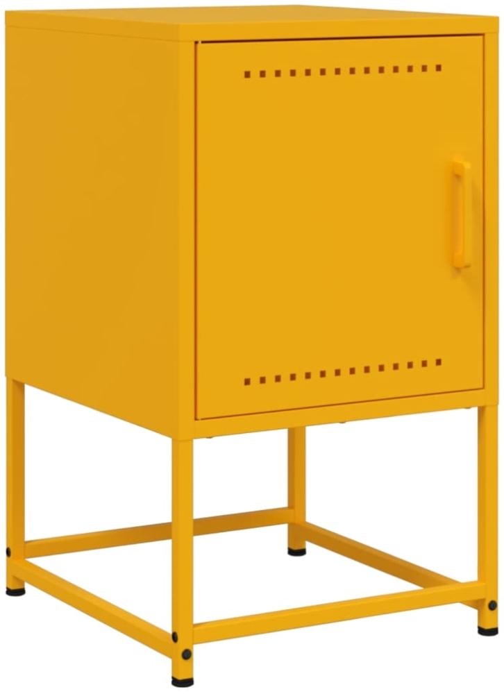 vidaXL Nachttisch Senfgelb 36x39x60,5 cm Stahl 846452 Bild 1