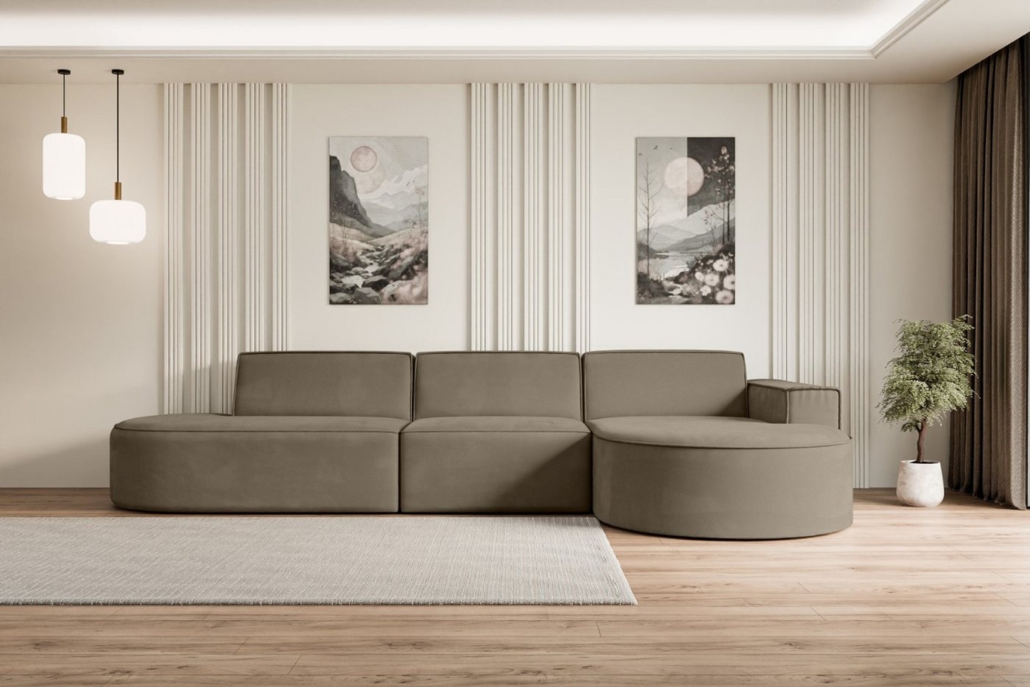 ALTDECOR Ecksofa MARI-L2, Sofa Praktische Bequeme Funktionsecke Couch L-Form Eckcouch, Corner Sofa U-Form Vielseitige Sofa Wohnlandschaft Wohnzimmer Bild 1