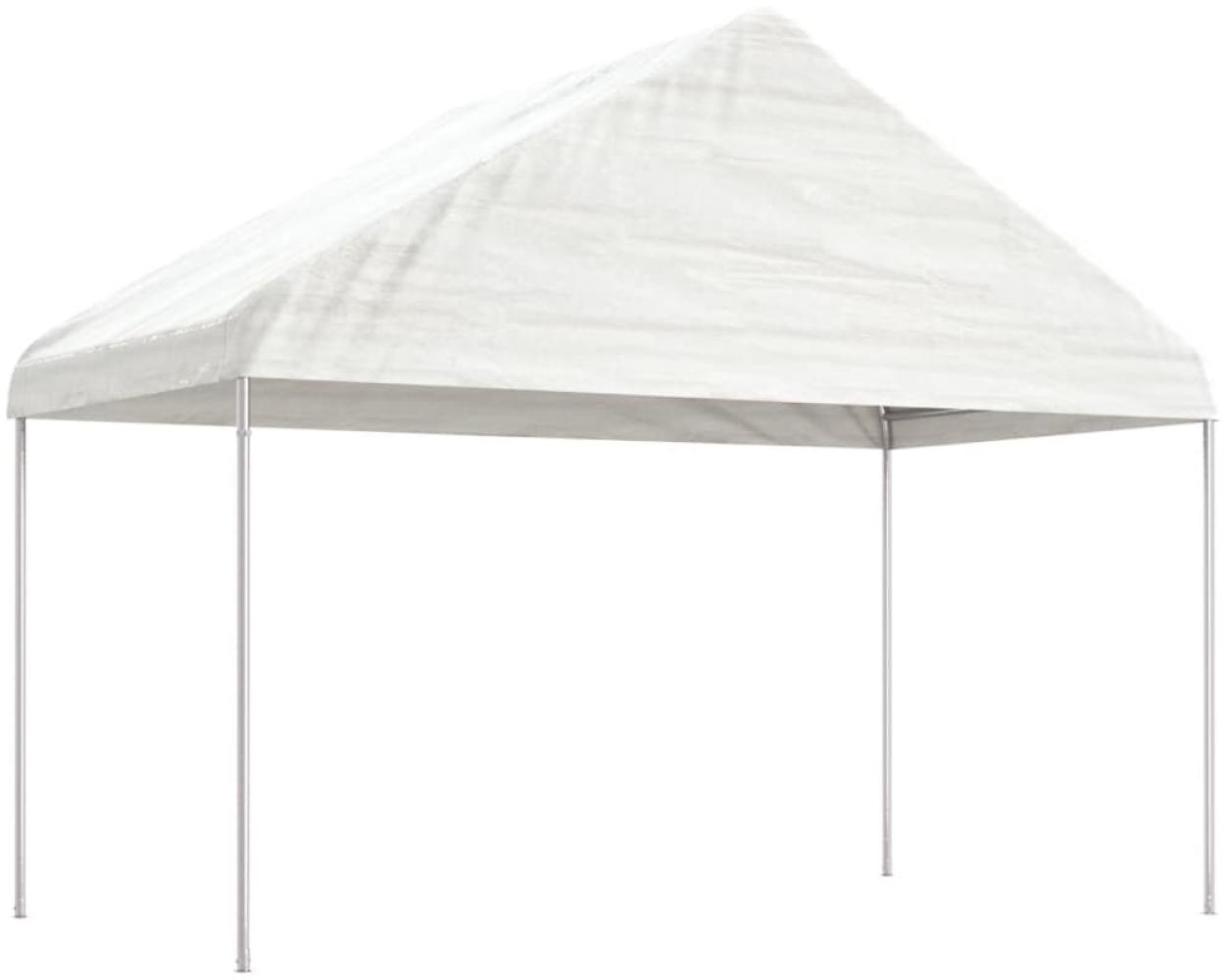 vidaXL Pavillon mit Dach Weiß 13,38x4,08x3,22 m Polyethylen 3155514 Bild 1