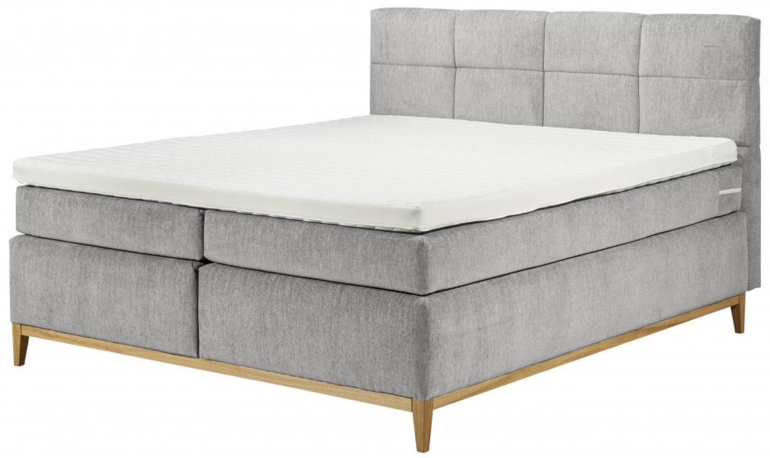 Boxspringbett Esberg von Black Red White 180x200 cm Thor 10 Grey Luxus-Webstoff H2 Bild 1
