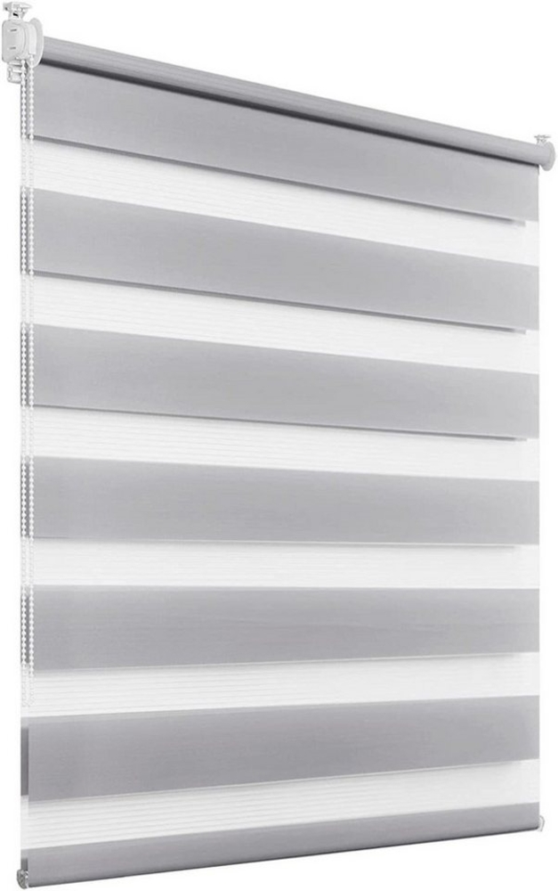 Doppelrollo Klemmfix ohne Bohren, Vkele, 230cm,freihängend Klemmträger, Klemmfix, rollos Blickdicht für Fenster und Tür Bild 1