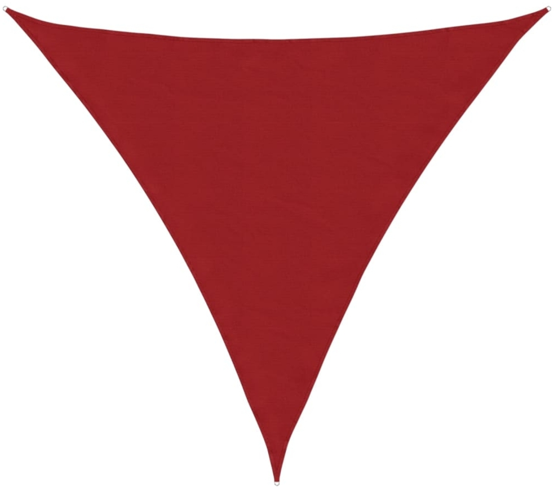 vidaXL Sonnensegel Oxford-Gewebe Dreieckig 4,5x4,5x4,5 m Rot 135673 Bild 1