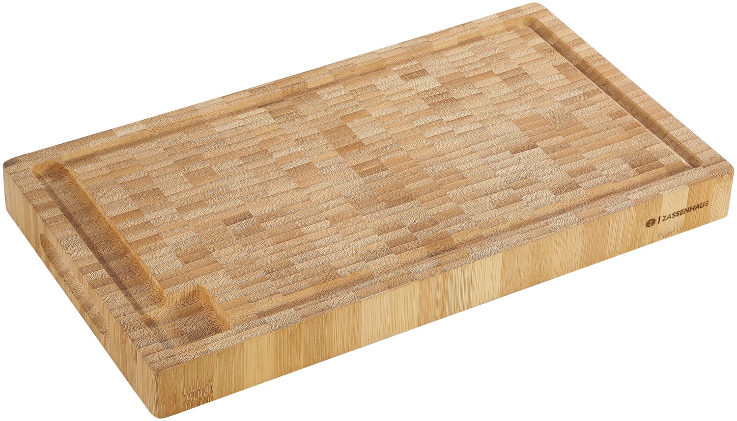 Hackblock Hackbrett Schneidebrett Küchenbrett Bambus 45×25×4cm ZASSENHAUS 054415 Bild 1