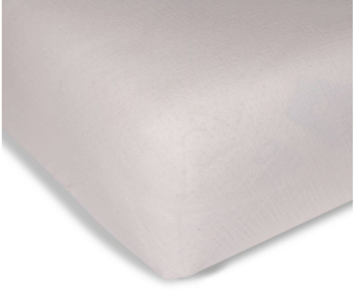 hutch&putch Spannbettlaken Musselin Spannbetttuch - 100% Bio Baumwolle - Bettlaken, Bio-Baumwolle, (1 Stück), für Matratzen bis 25 cm Höhe geeignet - Made in Germany Bild 1