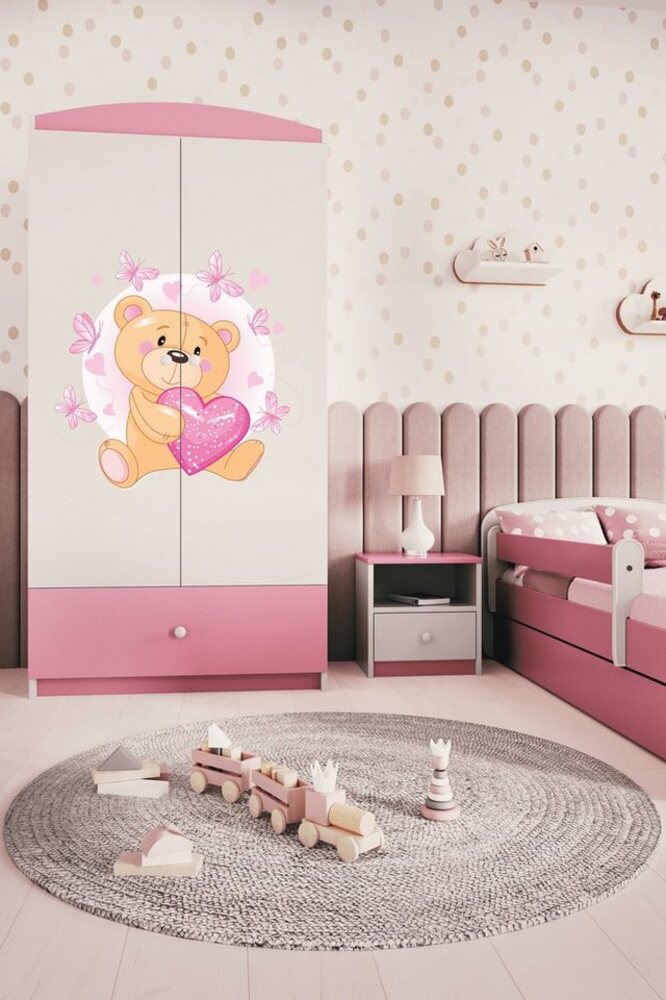 Bjird Kinderkleiderschrank Kleiderschrank Babydreams (4 Einlegeböden und Schublade) 175x90x52 cm Bild 1