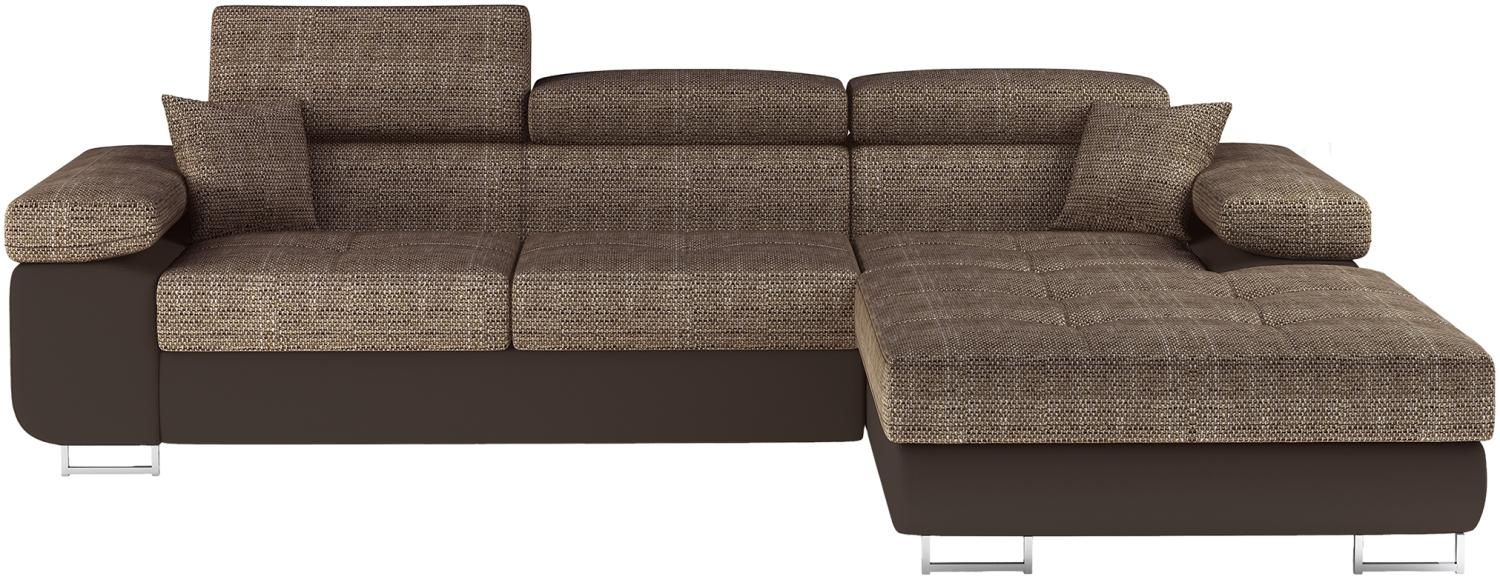 Armando, Ecksofa, Eckcouch, Beige Bild 1