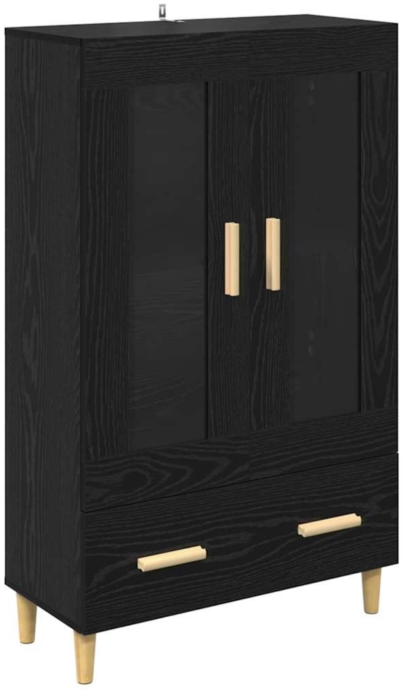 vidaXL Highboard Schwarz Eichen-Optik 70 x 31 x 115 cm Holzwerkstoff 880853 Bild 1