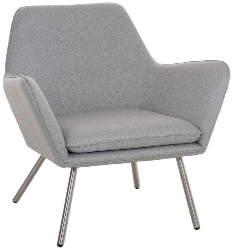 Sessel Coctailsessel Lounger - Adele - in trend Design in Hellgrau Bild 1