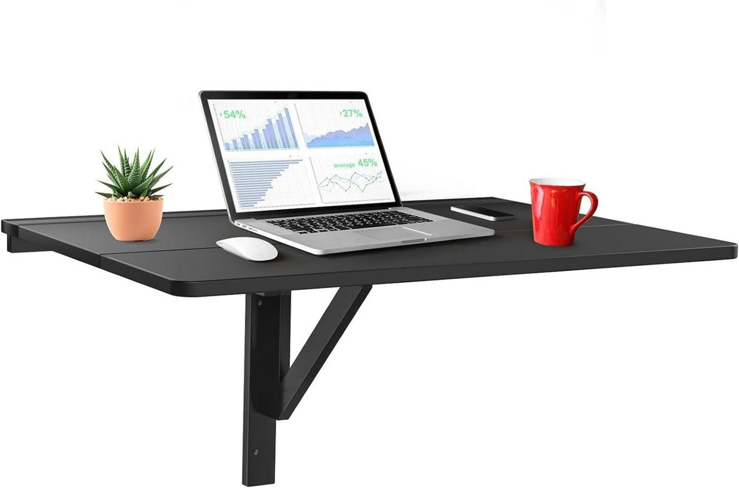 KOMFOTTEU Klapptisch Wandtisch, Hängetisch, 80 x 60 x 45 cm Bild 1