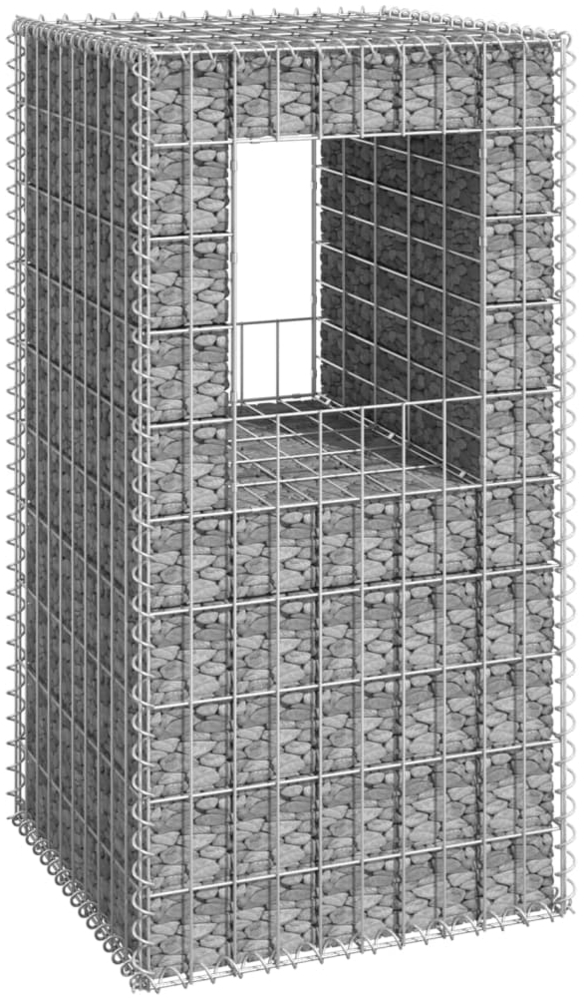 vidaXL Gabionensäule 50x50x100 cm Eisen 151268 Bild 1