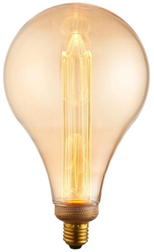 BRILLIANT Lampe | LED-Normallampe A148 XL Filament E27 2,5W 120lm 2300K bernstein | Bild 1