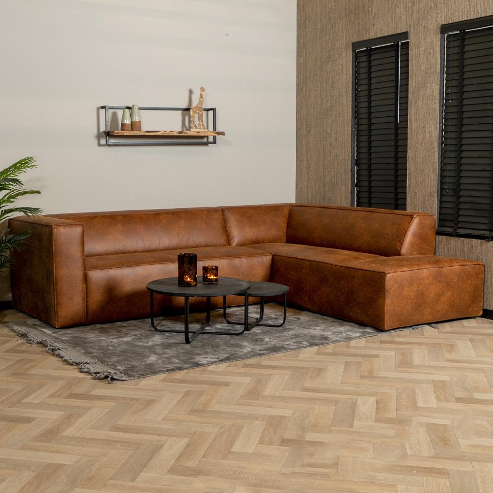 Bronx71 Ecksofa Memphis Leder cognac rechts Bild 1