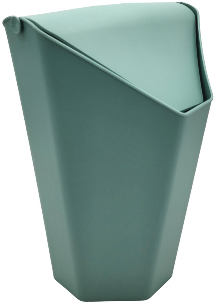 Schwingdeckeleimer 10L Abfalleimer Mülleimer Abfallsammler Papierkorb Mülltrenner Abfallbehälter Kosmetikeimer Bild 1