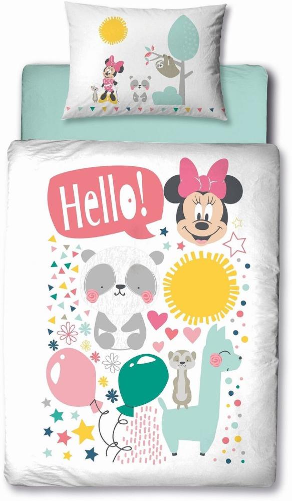 Disney Minnie Maus Baby Bettwäsche Set 100x135cm 40x60cm (2-tlg. ) Bild 1