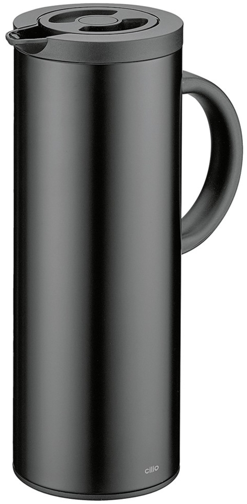Isolierkanne Kaffeekanne Thermoskanne Teekanne 1L cilio FIRENZE schwarz 544145 Bild 1
