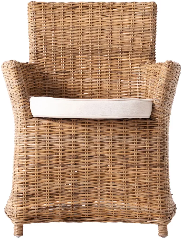 Esszimmerstuhl Bishop 2er-Set, Rattan mit Kissen Bild 1