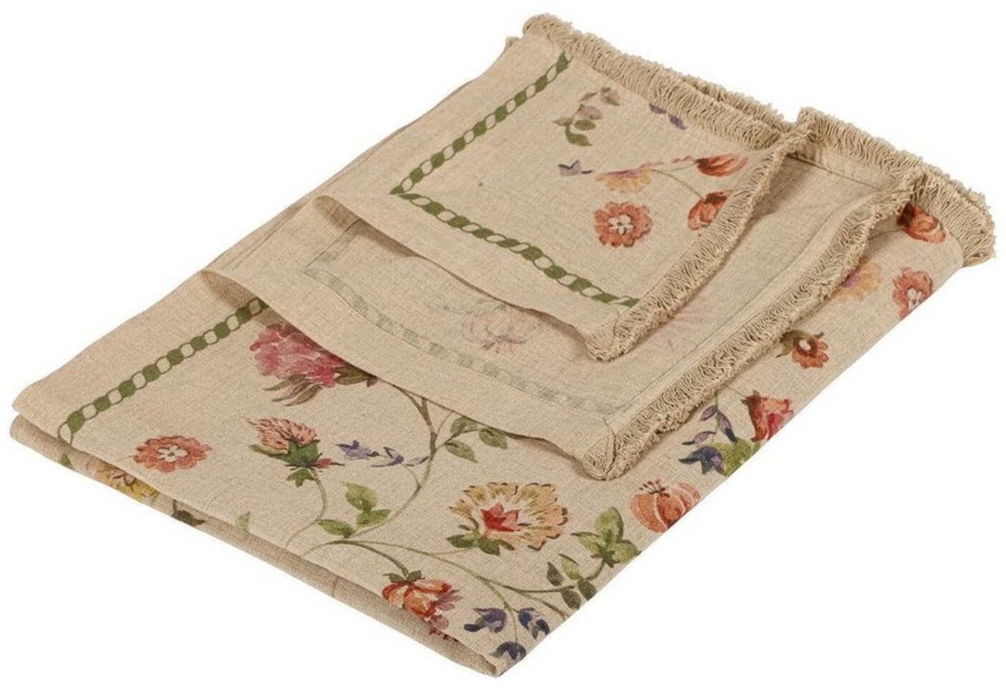 Mirabeau Tagesdecke Plaid Karratha creme/bunt Bild 1