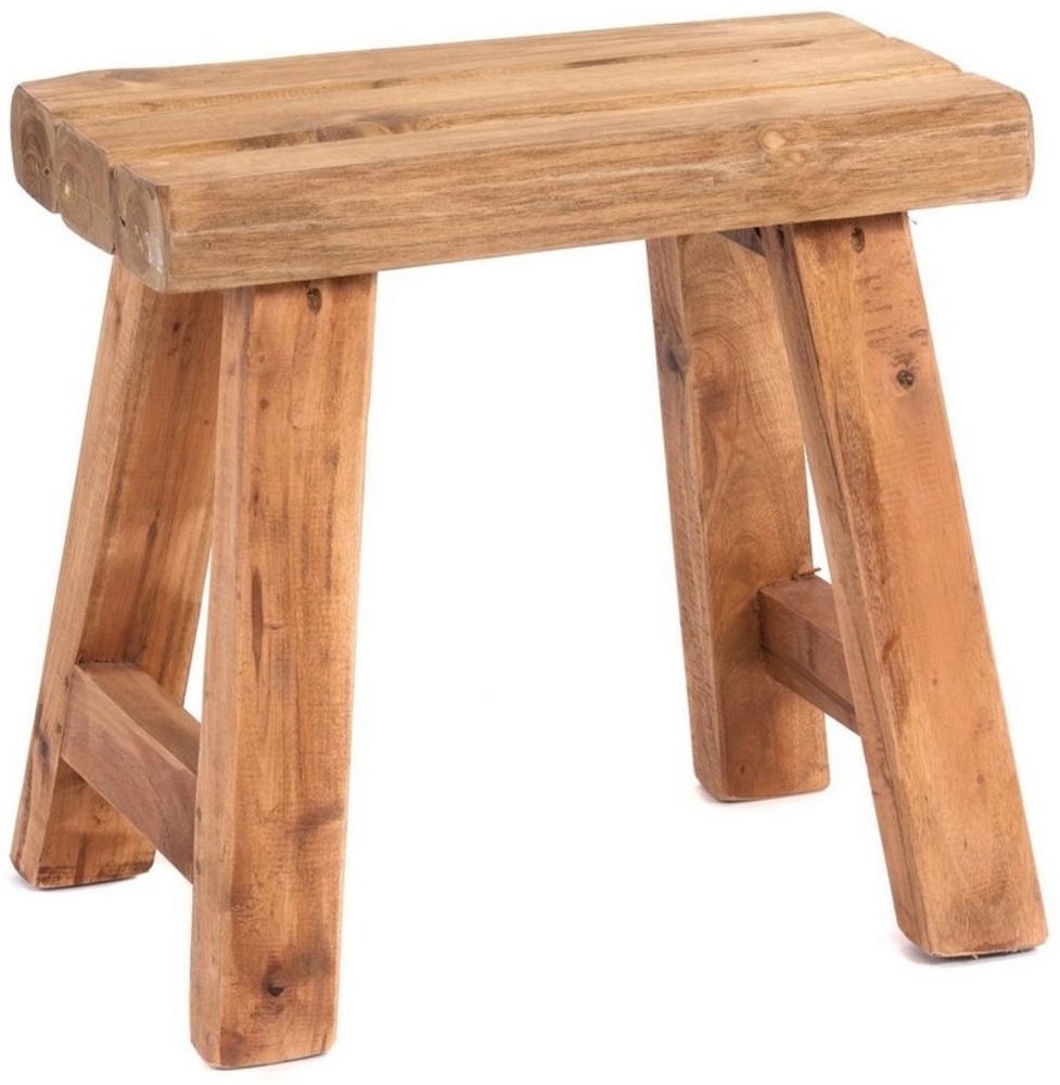 DESIGN DELIGHTS Hocker SITZHOCKER "RUSTIC", 41x42x24cm (HxBxT), Holz massiv, Holzhocker, F Bild 1