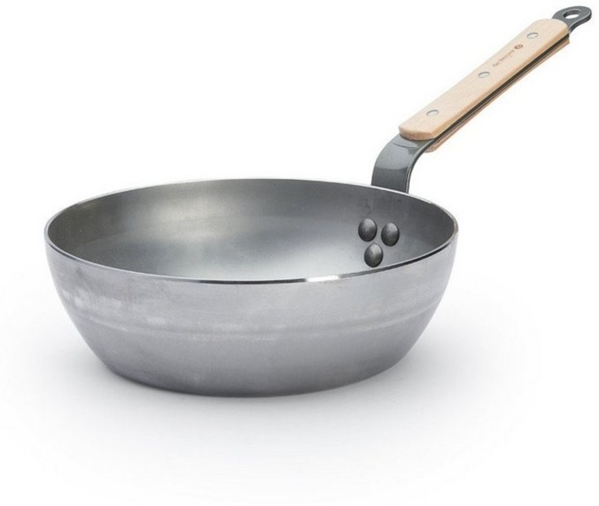 de Buyer Bratpfanne Mineral B Bois, tiefe Bauernpfanne 24 cm - Eisen mit Bienenwachsbeschichtung - Bild 1