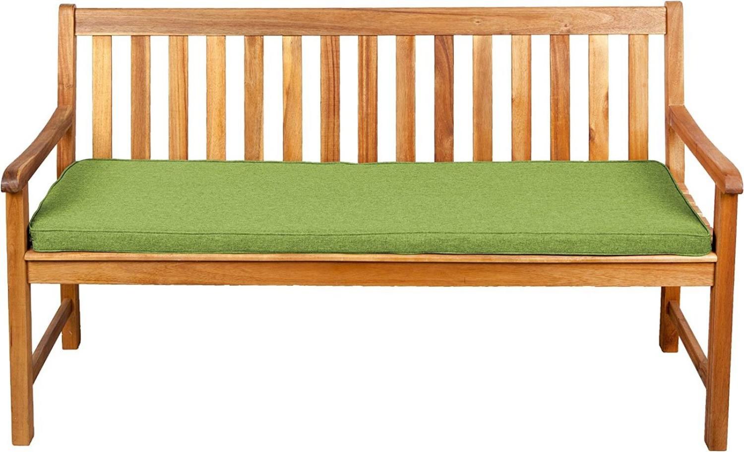 Gutekissen® Sitzkissen für Bank, Gartenschaukeln, Sitz, glatt. FK5 (100x30x5, Limette) Bild 1