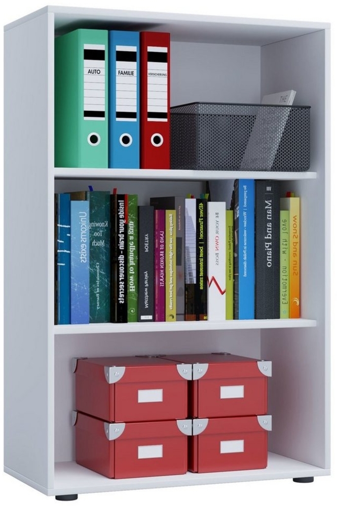 Büroregal Standregal Wandregal Aktenregal Bücherregal Mehrzweck Regal weiß Bild 1