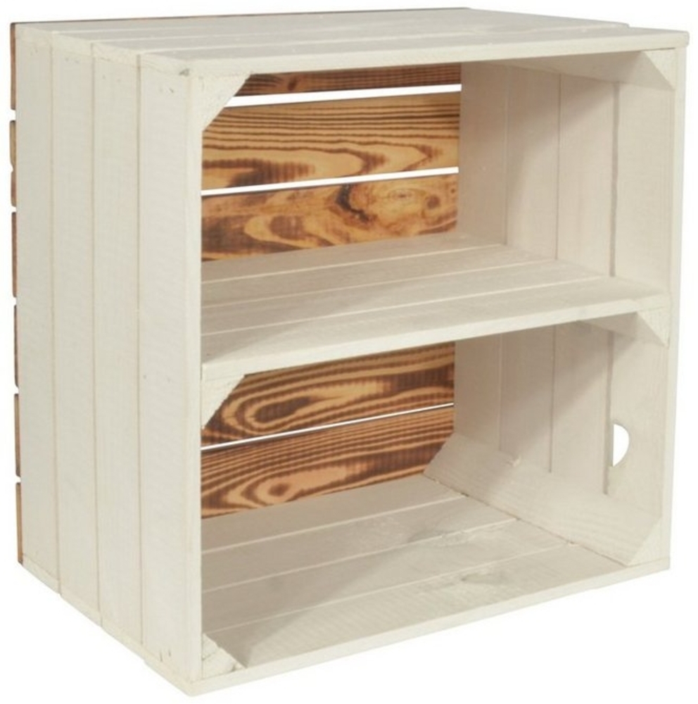 CHICCIE Weinregal Wino Flaschenregal aus Holz Greta Weiß 1x Regal, 1-tlg. Bild 1