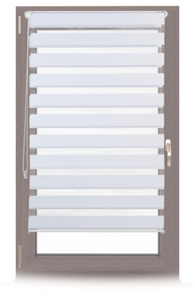 Doppelrollo Klemmfix ohne bohren in Weiß Bild 1