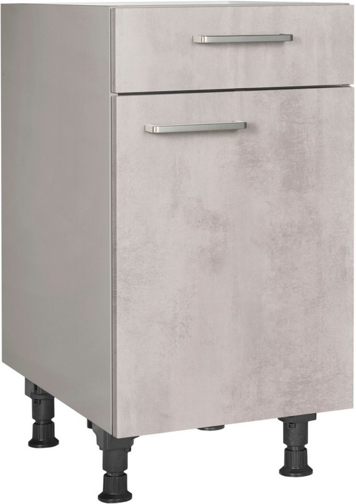 nobilia® Unterschrank "Riva", Ausrichtung wählbar, vormontiert, in den Breiten 30, 45 und 60 cm Breite, mit höhenverstellbaren Sockelfüßen, vormontiert Bild 1