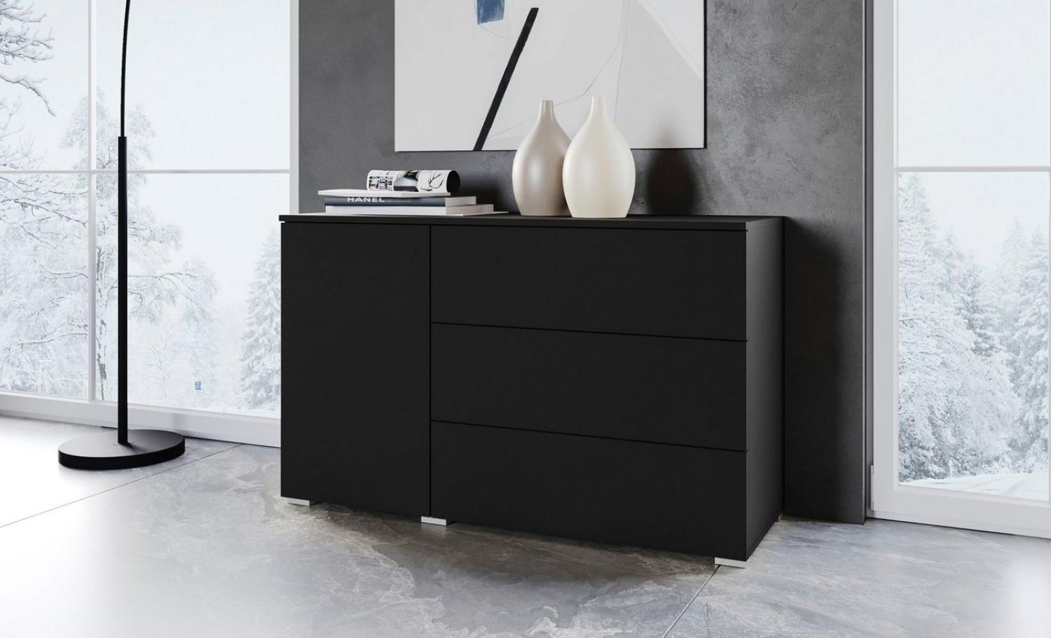 INOSIGN Sideboard PARIS (1 St), Moderne 110cm breite grifflose Kommode, vielseitig einsetzbar Bild 1