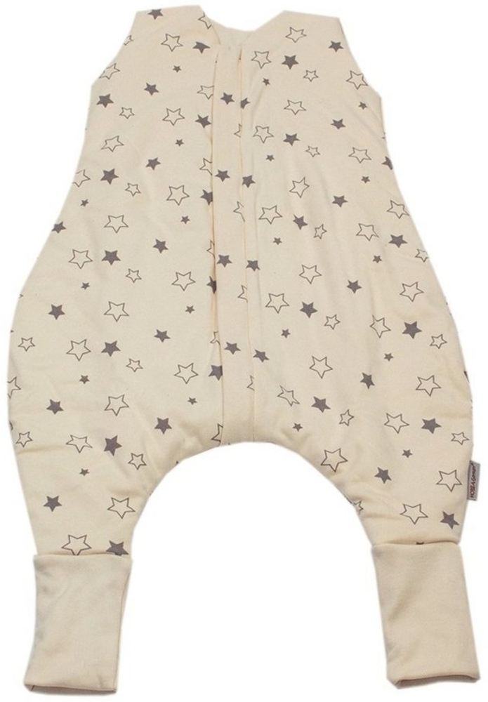 HOBEA-Germany Babyschlafsack Schlafsack Sterne beige M, mit Füßen und Beinen Bild 1