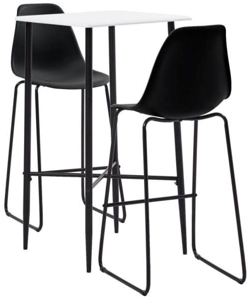 vidaXL 3-tlg. Bar-Set Kunststoff Schwarz 3051301 Bild 1