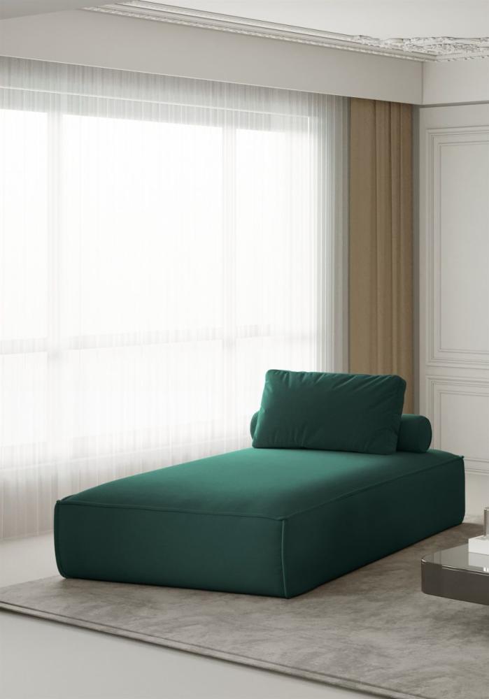 Chaiselongue Sezlong Liege CELES in Stoff Opera Velvet Petrol Bild 1