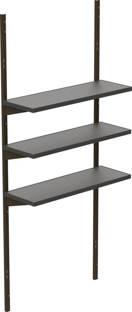 Lifetime Regal für Kunststoff Gerätehaus 3er Set | Grau | 25x76 cm Bild 1
